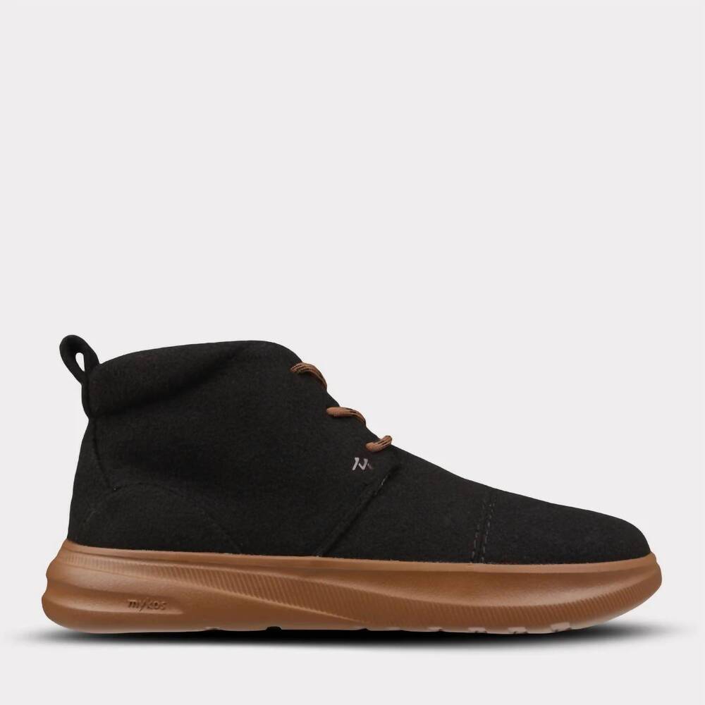 NEW MYKOS men's koen lace-up travel sneaker in black